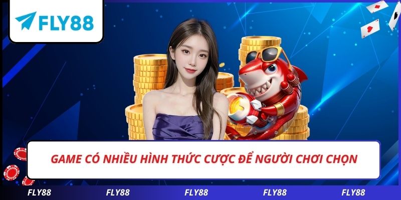 Game có nhiều hình thức cược để người chơi chọn