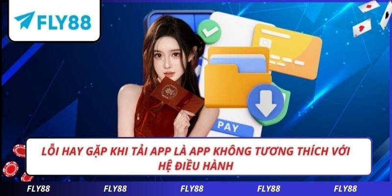 Lỗi hay gặp khi tải app là app không tương thích với hệ điều hành